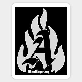 Flaming “A” Logo Sticker